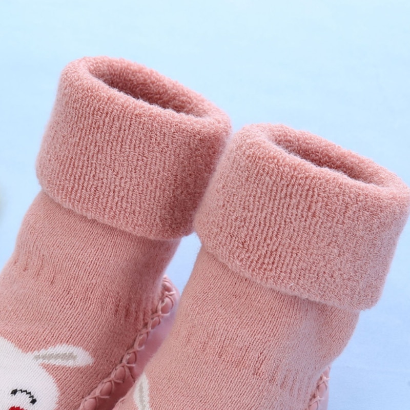 Kids Socks Slippers with Rubber Sole